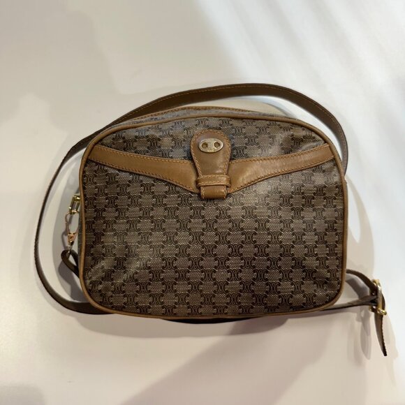 Vintage Celine Macadam Small Handbag / Crossbody Bag - Picture 1 of 8